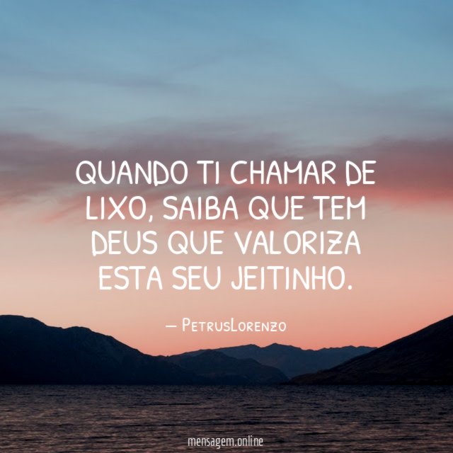 Quando ti chamar de lixo