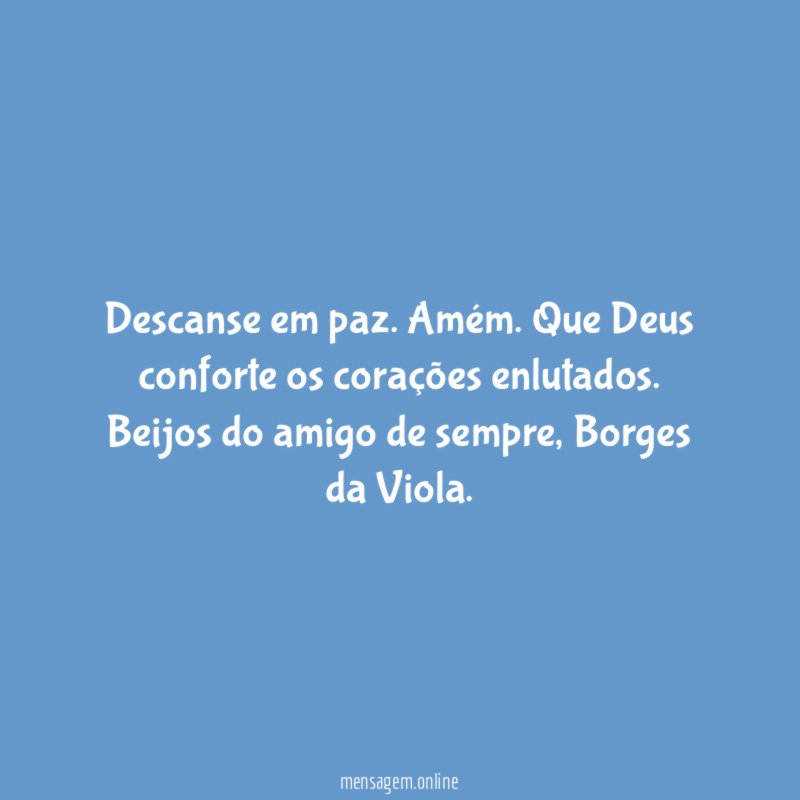 Descanse em paz