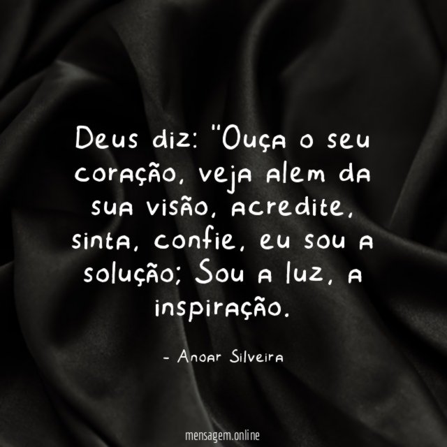 Deus diz