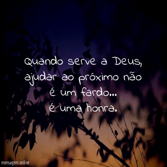 Quando serve a Deus