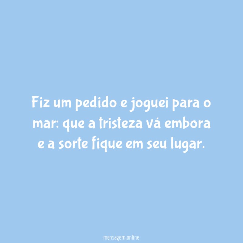 Deixe a tristeza ir