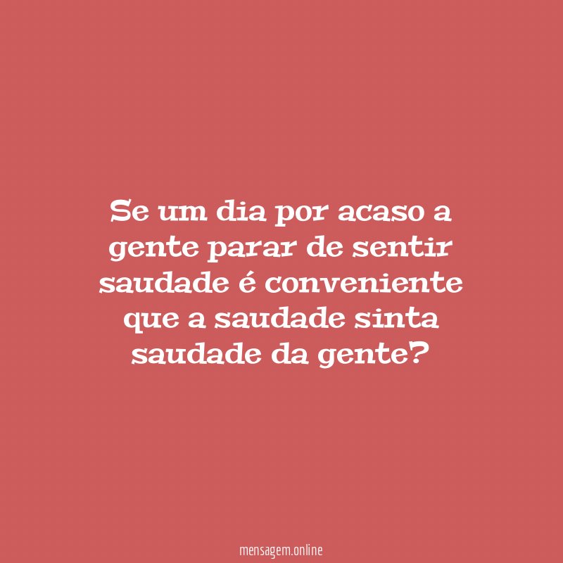 Se um dia por acaso