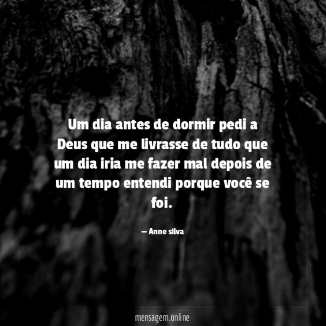 Um dia antes de dormir pedi a Deus