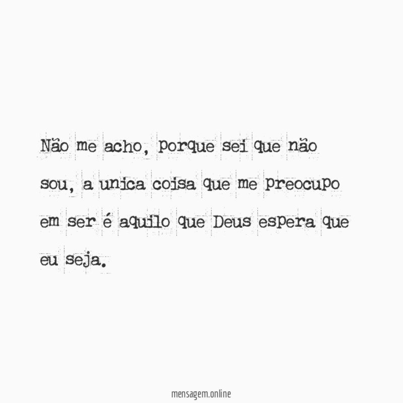 Não me acho