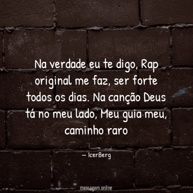 Na verdade eu te digo