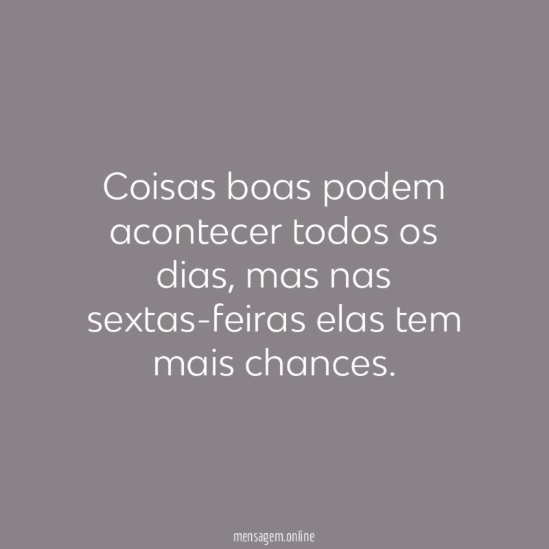 Coisas boas