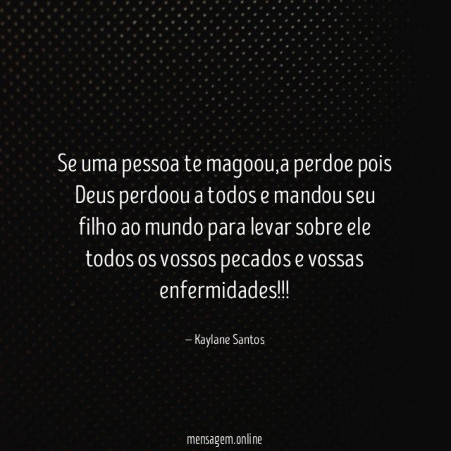 Se uma pessoa te magoou