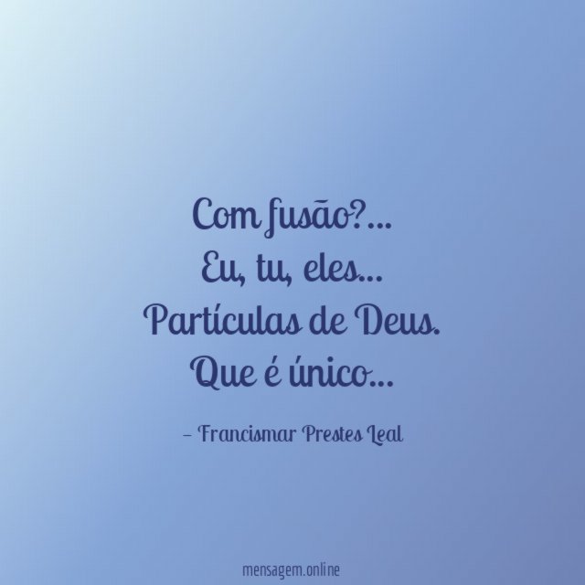 Com fusão?…