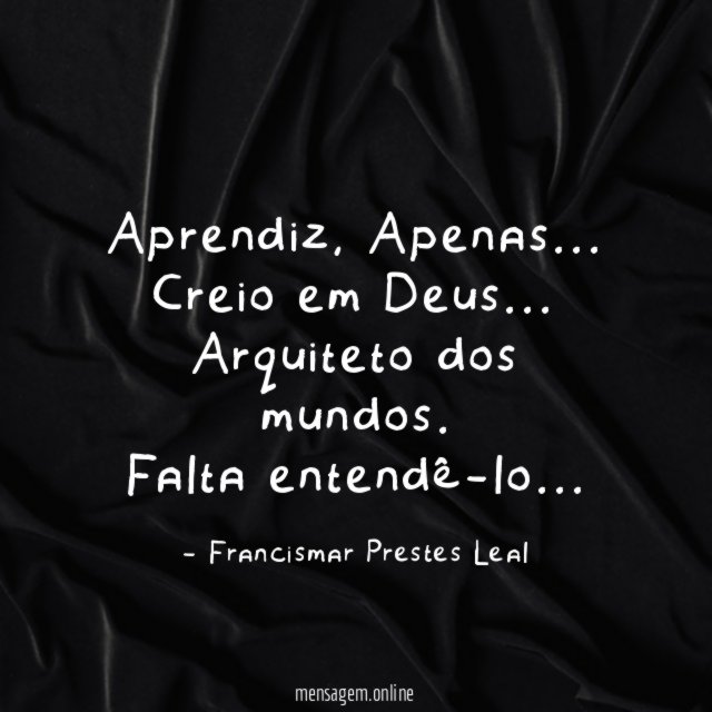 Aprendiz, Apenas…