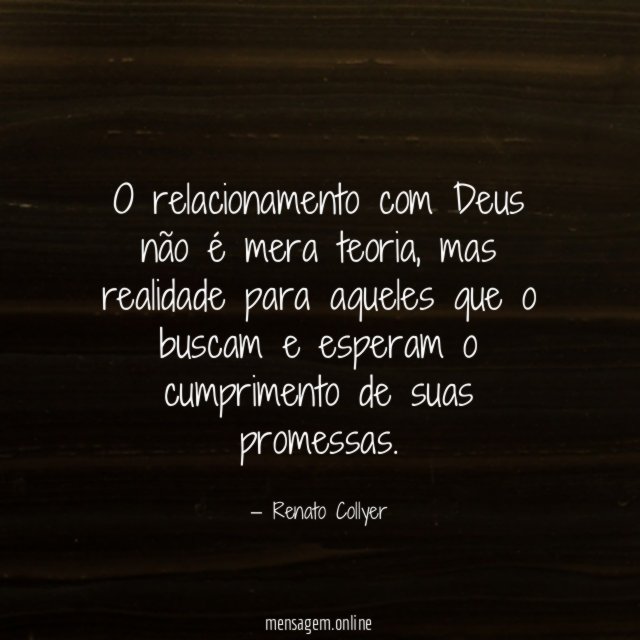 O relacionamento com Deus não é mera teoria