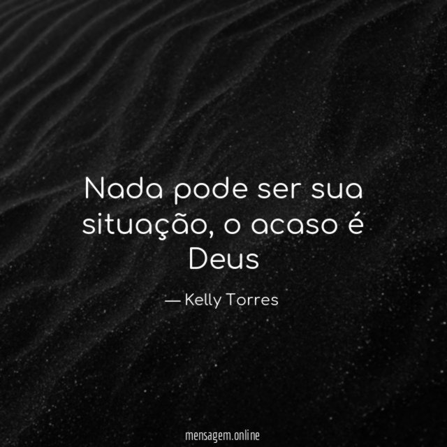 Nada pode ser sua situação