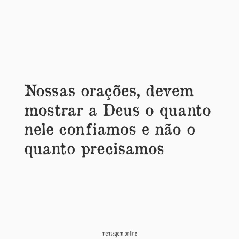 Nossas orações