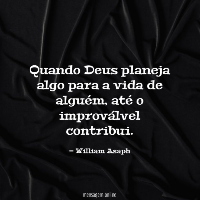 Quando Deus planeja algo para a vida de alguém