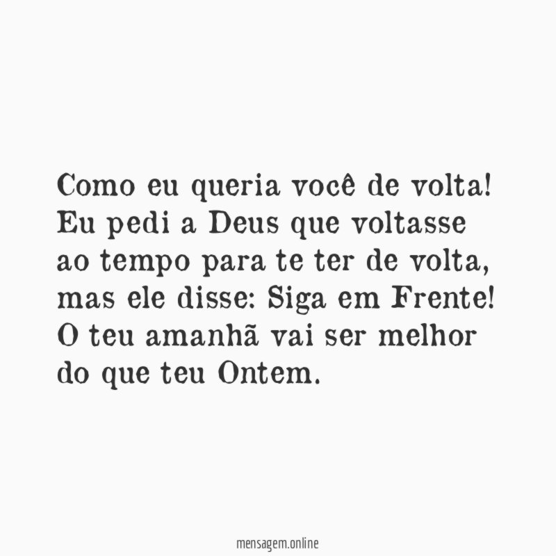 Como eu queria você de volta