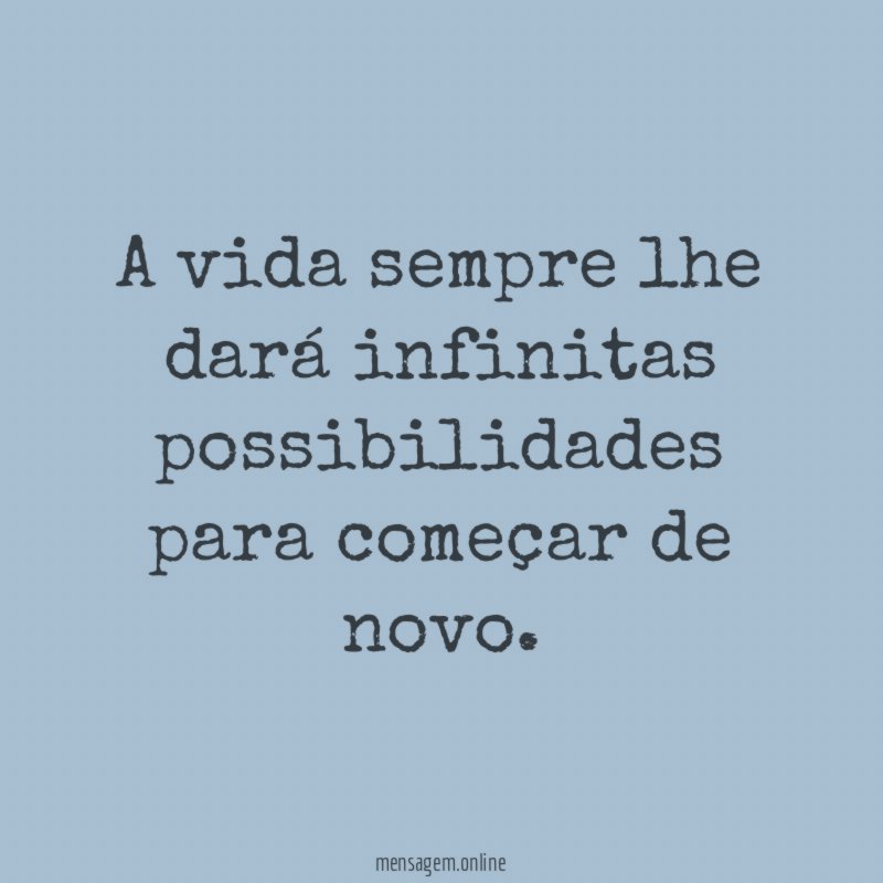 Infinitas possibilidades