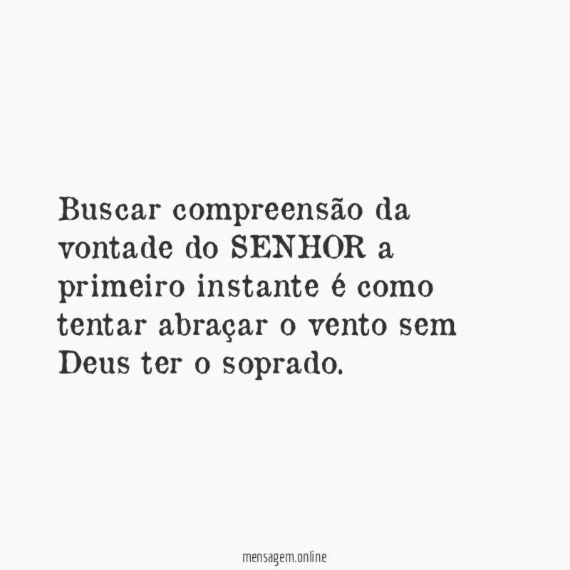 Buscar compreensão da vontade do SENHOR a primeiro
