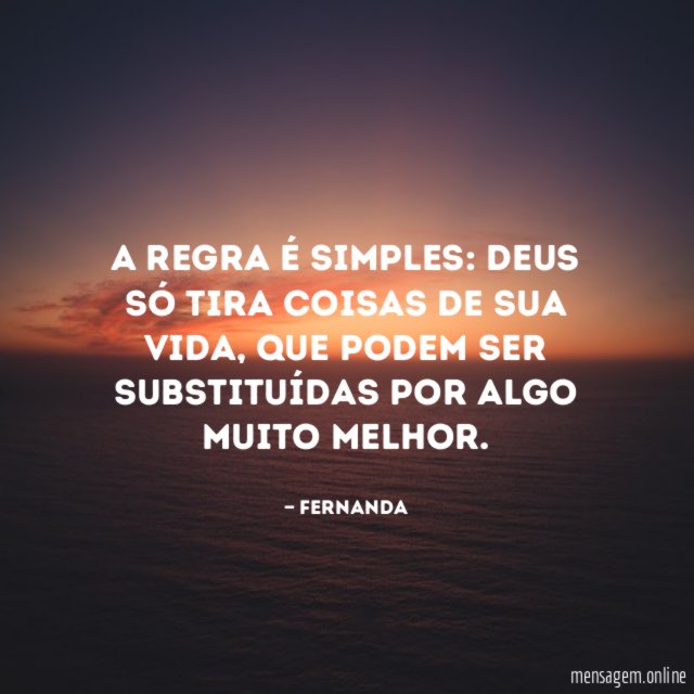A regra é simples