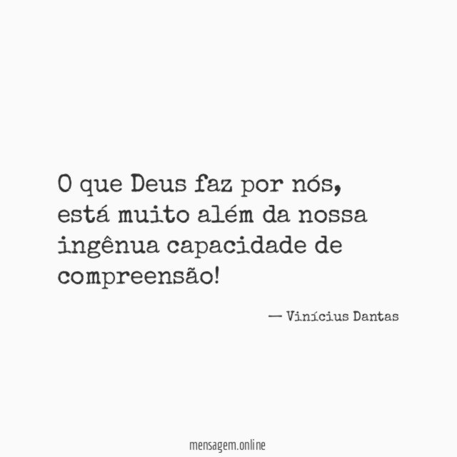 O que Deus faz por nós