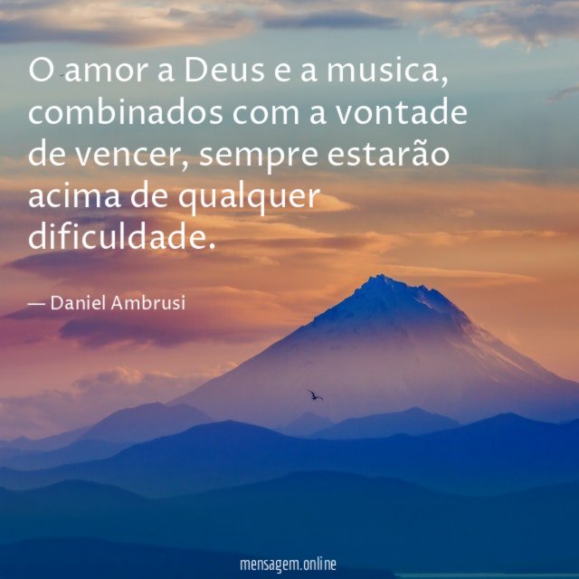 O amor a Deus e a musica
