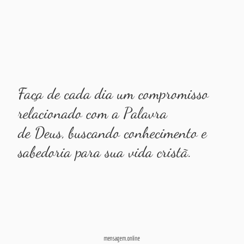 Faça de cada dia um compromisso relacionado com