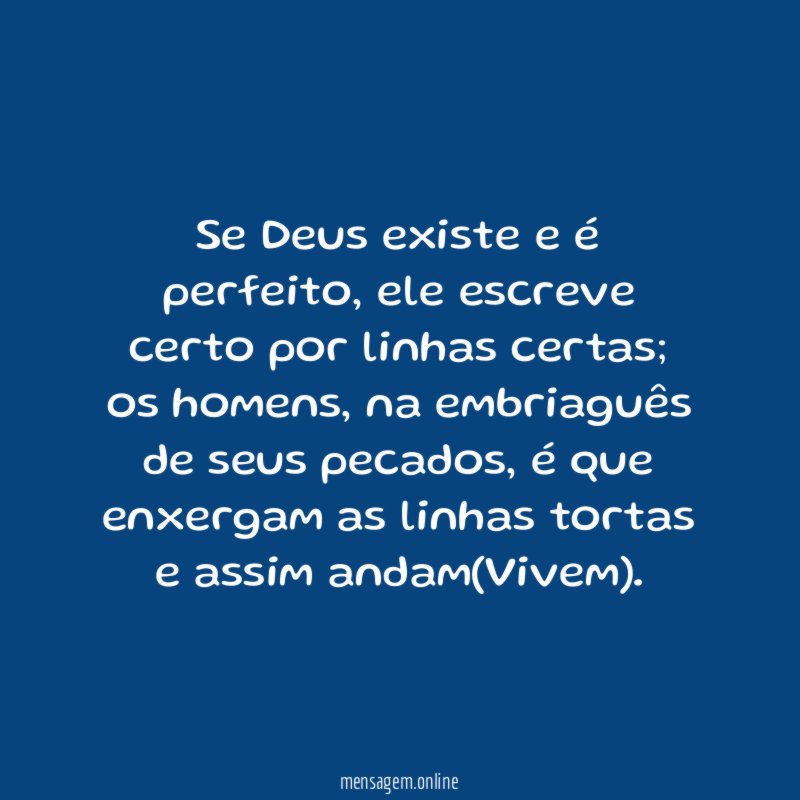 Se Deus existe e é perfeito