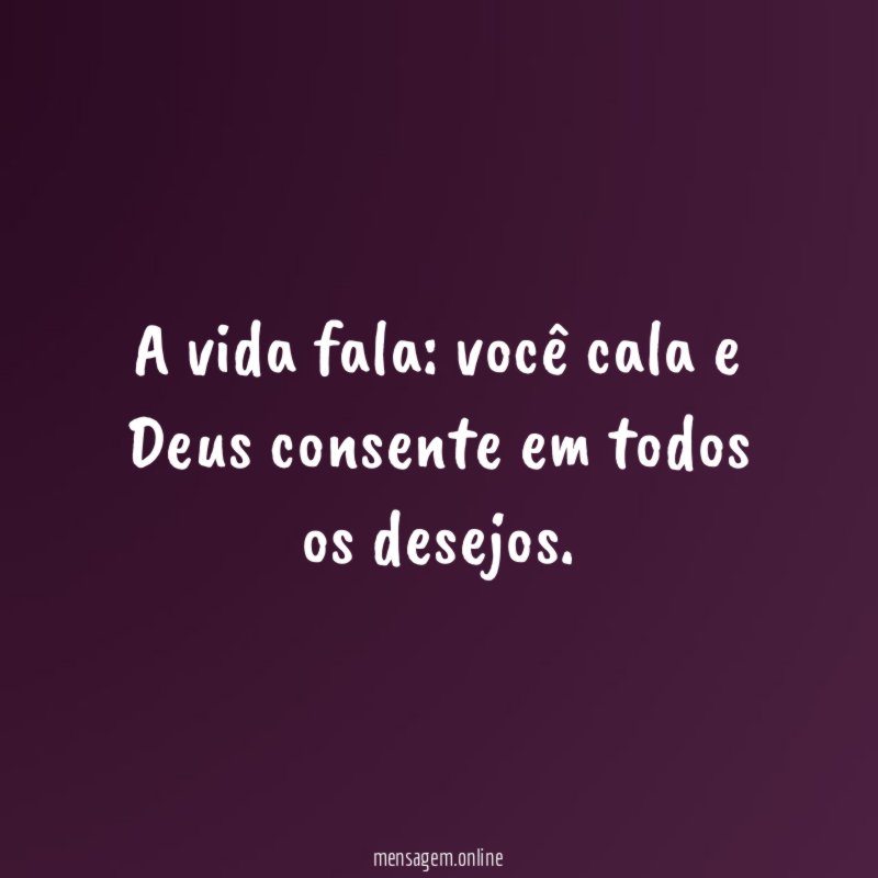 A vida fala