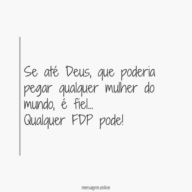 Se até Deus