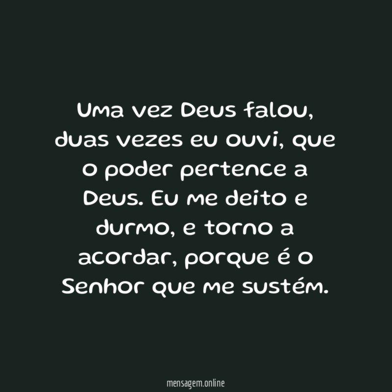 Uma vez Deus falou