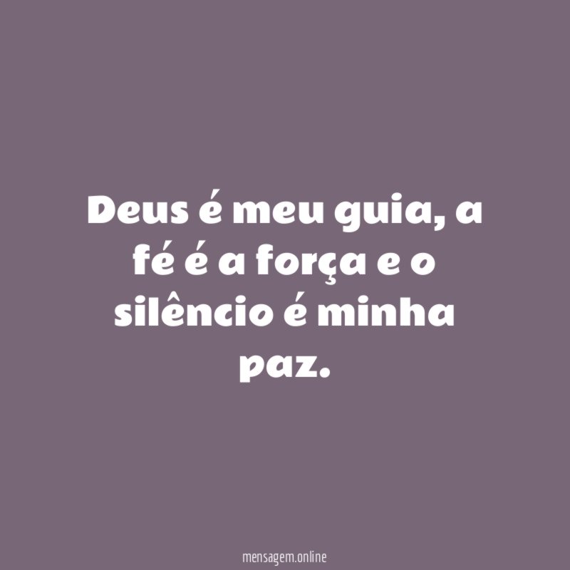 Deus é meu guia