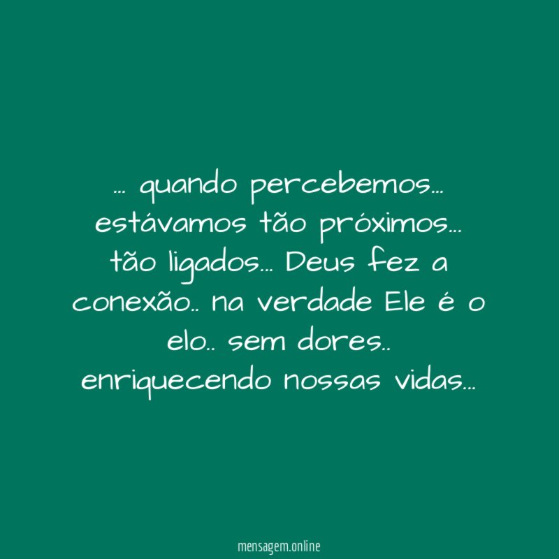 quando percebemos