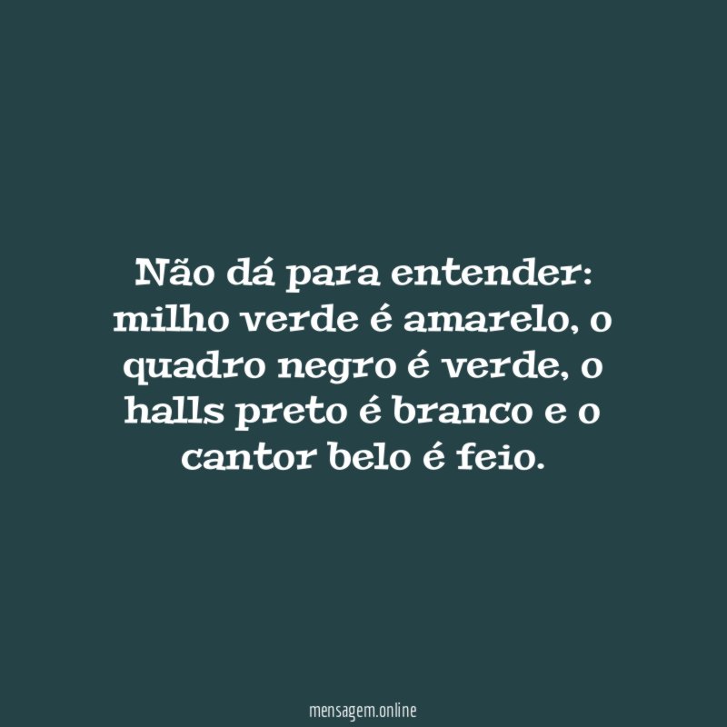Como assim?