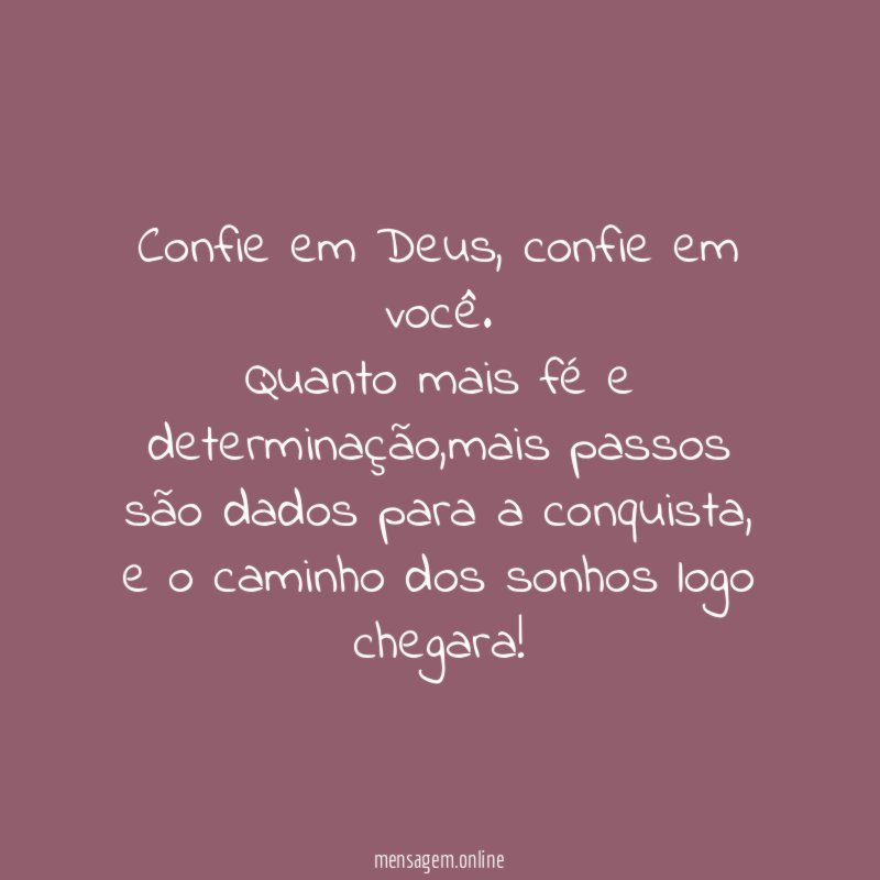 Confie em Deus