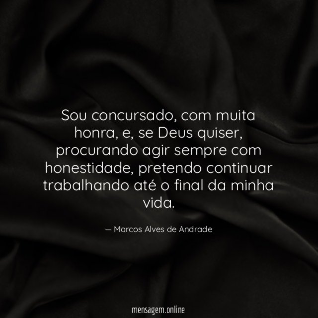 Sou concursado