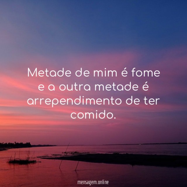 Metade de mim é fome