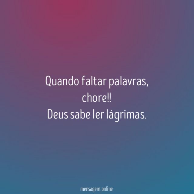 Quando faltar palavras