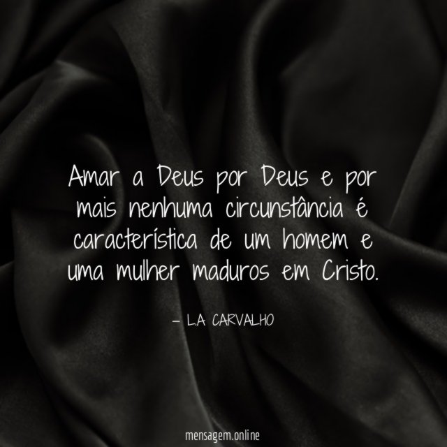 Amar a Deus por Deus e por mais