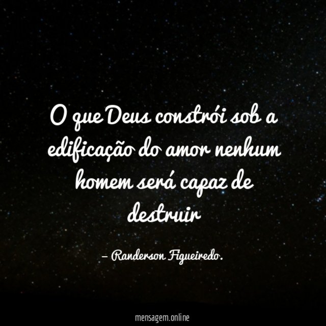 O que Deus constrói sob a edificação do