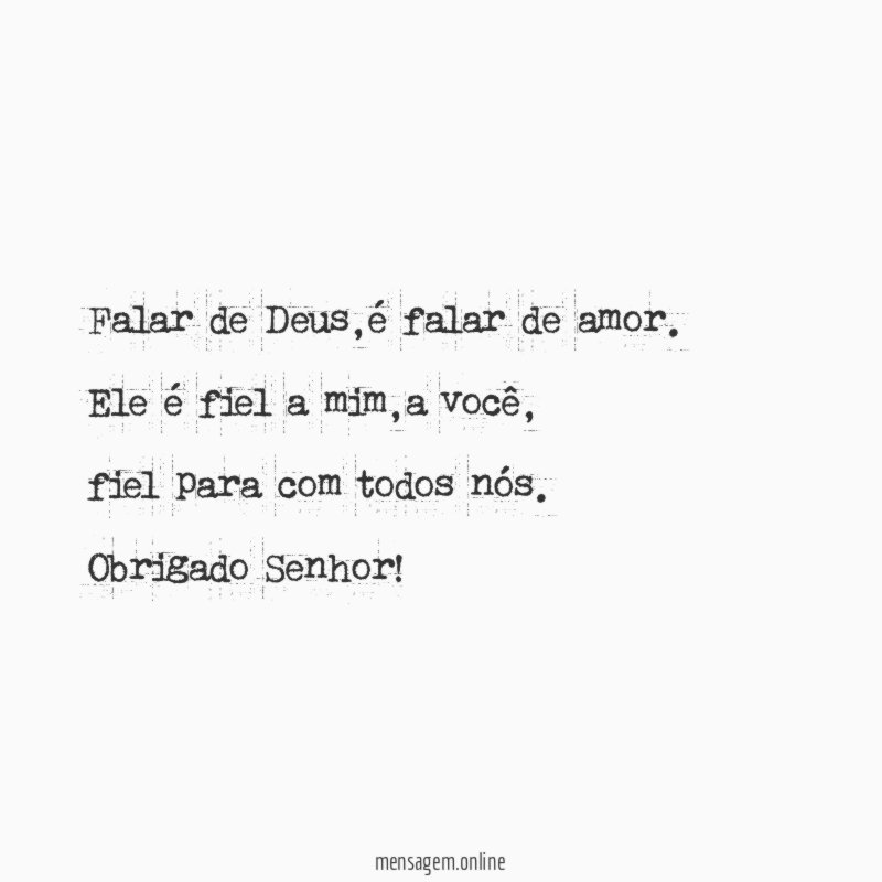 Falar de Deus