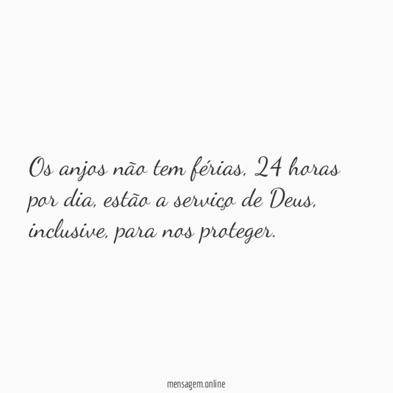 Os anjos não tem férias