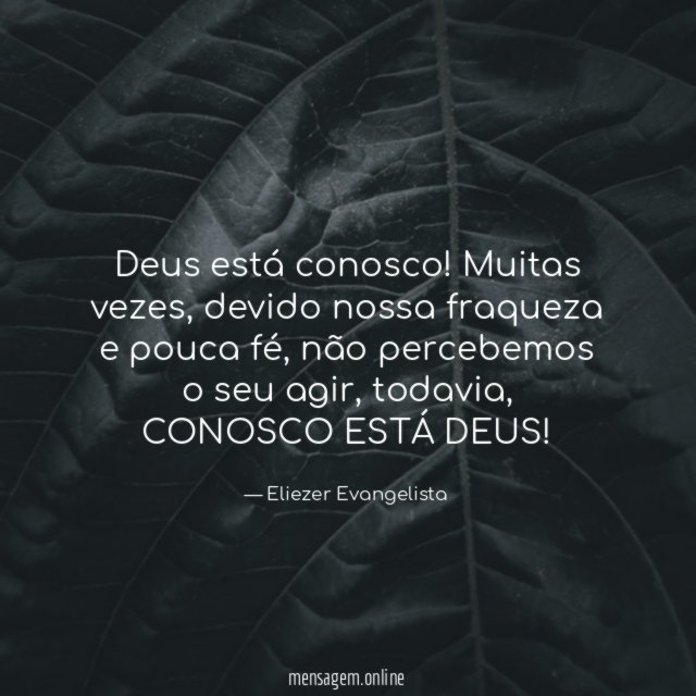Deus está conosco