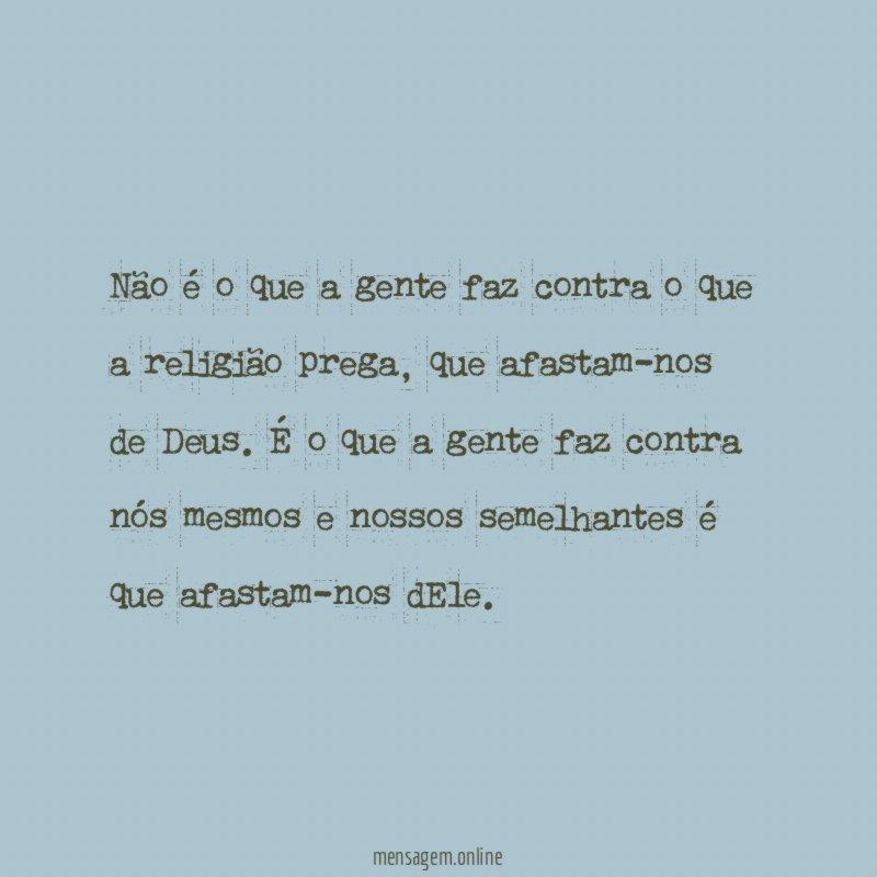 Não é o que a gente faz contra