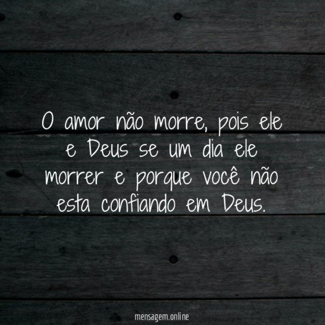 O amor não morre