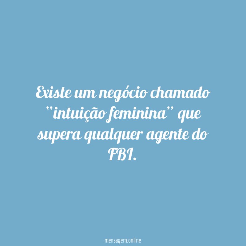 Intuição feminina