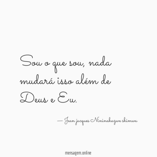 Sou o que sou