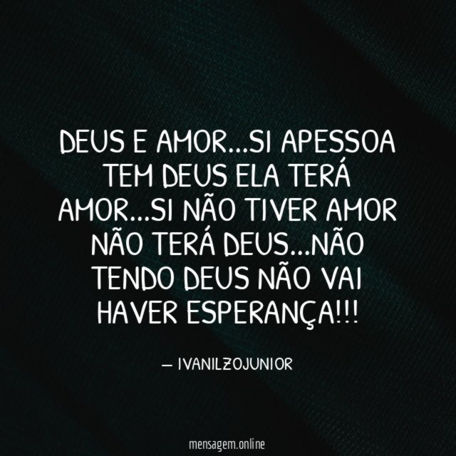 DEUS E AMOR