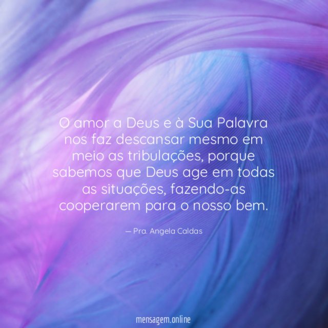 O amor a Deus e à Sua Palavra