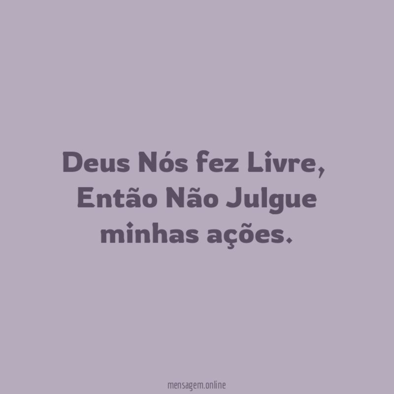 Deus Nós fez Livre