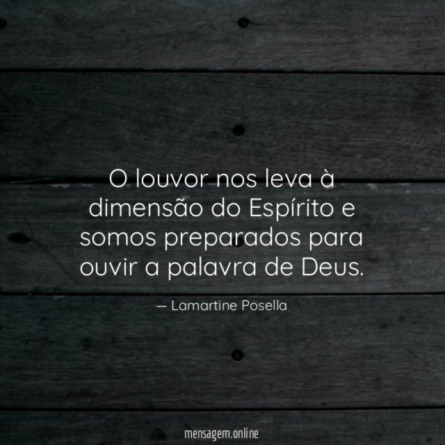 O louvor nos leva à dimensão do Espírito