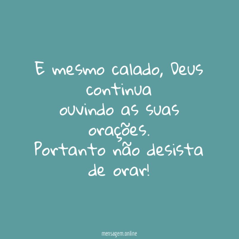 E mesmo calado