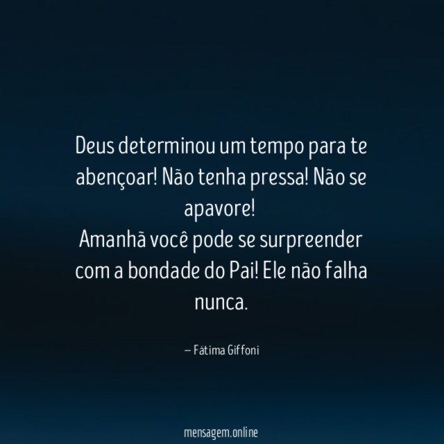 Deus determinou um tempo para te abençoar